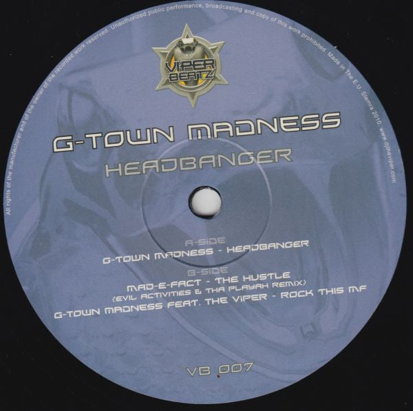 Viper Beatz 007 G-Town Madness – Headbanger